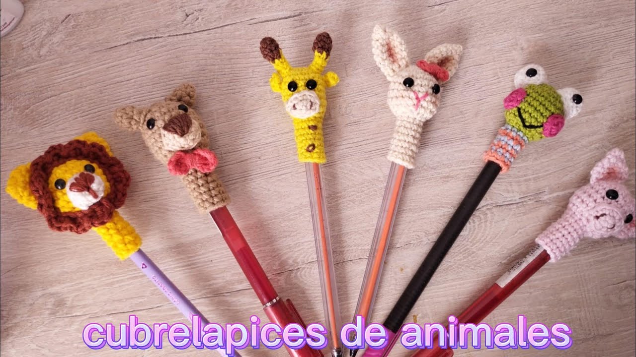 CUBRELAPICES DE ANIMALES en crochet - amigurumi