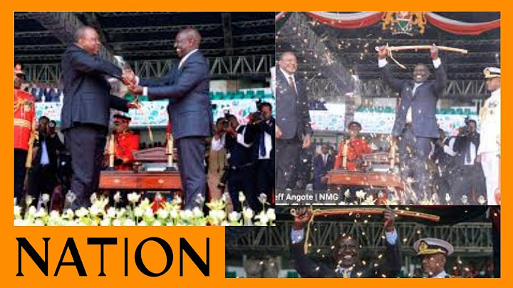 Uhuru Kenyatta hands over instruments of power to President William Ruto