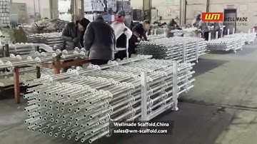 Rosette Scaffolding Manufacturing Video - Ring Lock System Scaffold -Layher Allround - Wellmade
