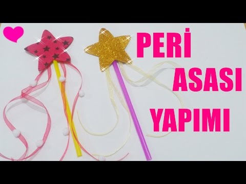 PERİ ASASI(Sihirli Değnek) NASIL YAPILIR? DIY KENDİN YAP #ABONELERİME SELAMLAR