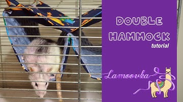 Double hammock for small pets DIY
