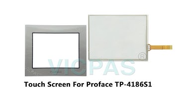 Touch screen and overlay for  Proface TP-4186S1 TP-4097S1 repair with membrane keypad, lcd display