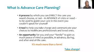 Take Charge! Advance Care Planning Tips