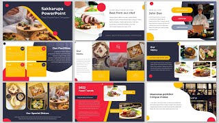 Restoran PPT Template Free Download | Template PPT Makanan