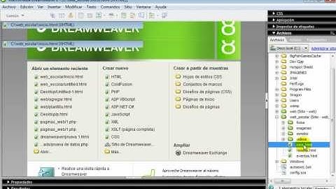 creacion de pagina web en dreamweaver(parte 1)