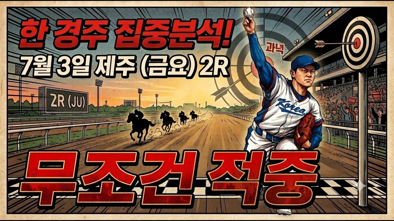 2026년 7월 3일 제주경마/한경주 집중예상