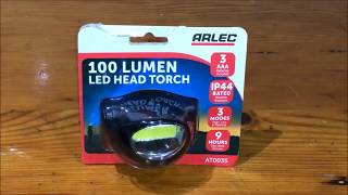 Arlec 100 Lumen LED Head Torch Best Price Perth