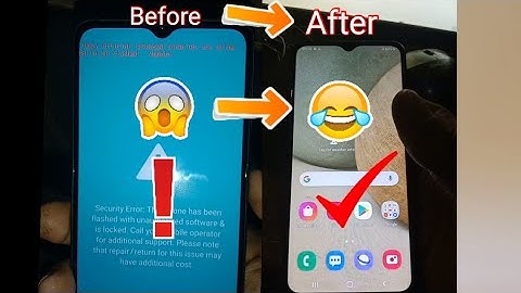 sm-a125f u2 "only official released binaries are allowed to be flashed vbmeta" solution
