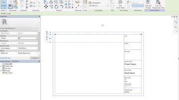 Revit Tutorial Video 27:  Custom Title Block Part 3