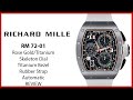 ▶ Richard Mille Automatic Flyback Chronograph Rose Gold/Titanium Skeleton RM 72-01 - REVIEW