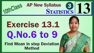 AP, Class10, Statistics, Exercise -13.1, Q.No. 6 to 9 @mathsworldmakessmartintelugu