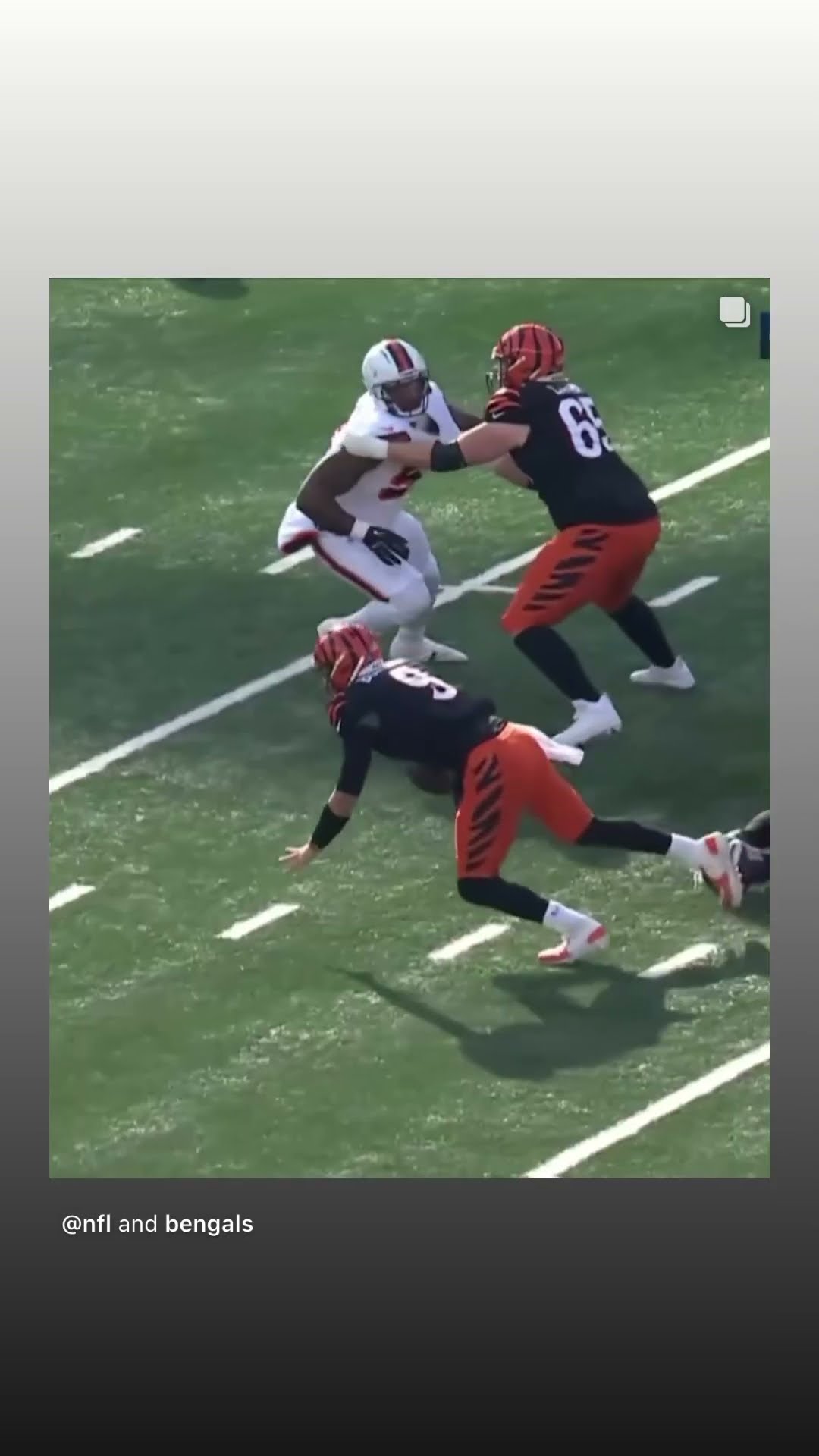 Pocket collapses #hoodnews #joeburrow #bengals #football #sports #howto #omg #how #wow #wtf #oline
