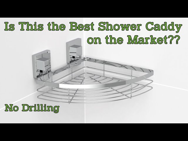 ilikable Vacuum Shower Caddy Suction Cup No-Drilling Removable