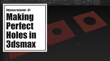 3D Modelling Tutorial - Making perfect holes in 3dsmax