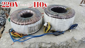 ampli hỏng đừng bỏ đi để lấy biến áp làm cái này - 220v to 110v converter
