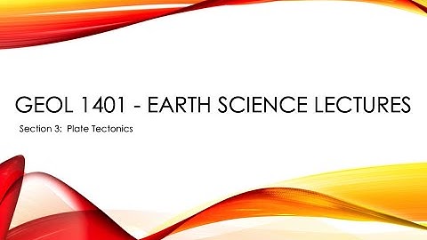 Plate Tectonics (Earth Science)