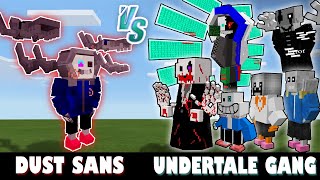 Dust Sans vs. Undertale Gang | Minecraft (A GREAT WAR!)