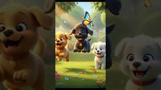cute puppies play #kidsrhymes #kidsong #kidsentertainment