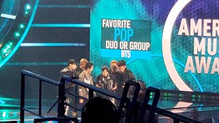 BTS Wins 'Favorite Pop Group Award' AMA's 2021