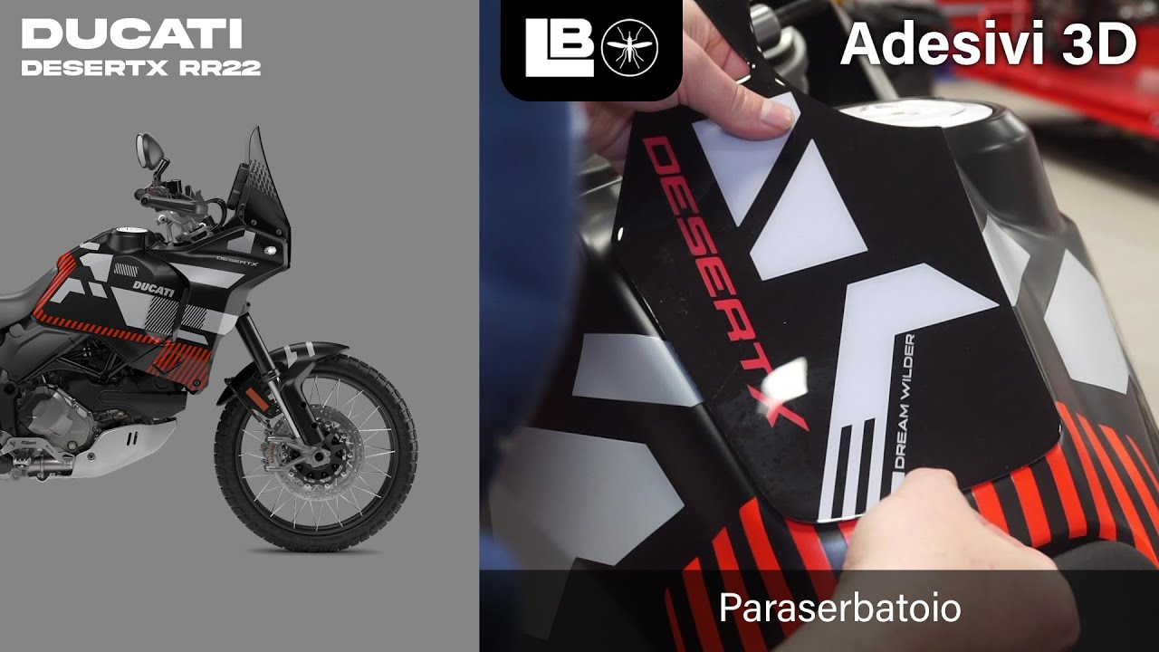 Kit strisce adesive cerchi ruote 21-18 moto compatibili con Ducati Desertx