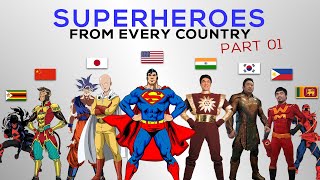 Popular SUPERHEROES in every country (Part 1)