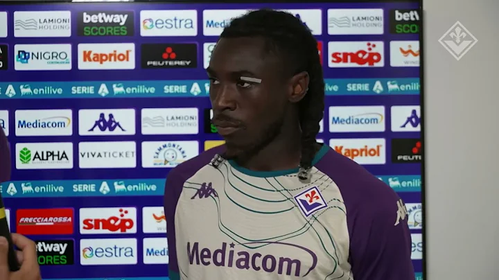 Le parole di Moise Kean al termine di Fiorentina - Roma