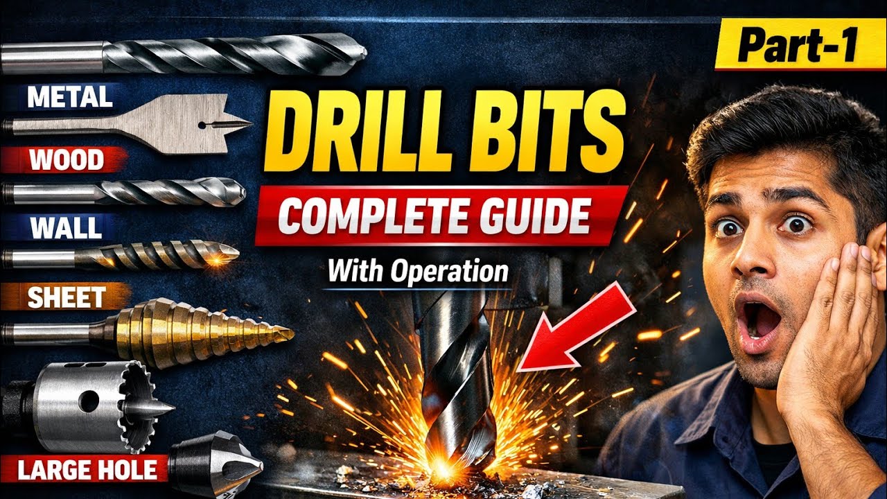 All Types of Drill Bits Explained | With Operation | Complete Guide ...