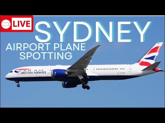 1hr of LARGE planes ✈️ LIVE SYDNEY AIRPORT PLANE SPOTTING class=