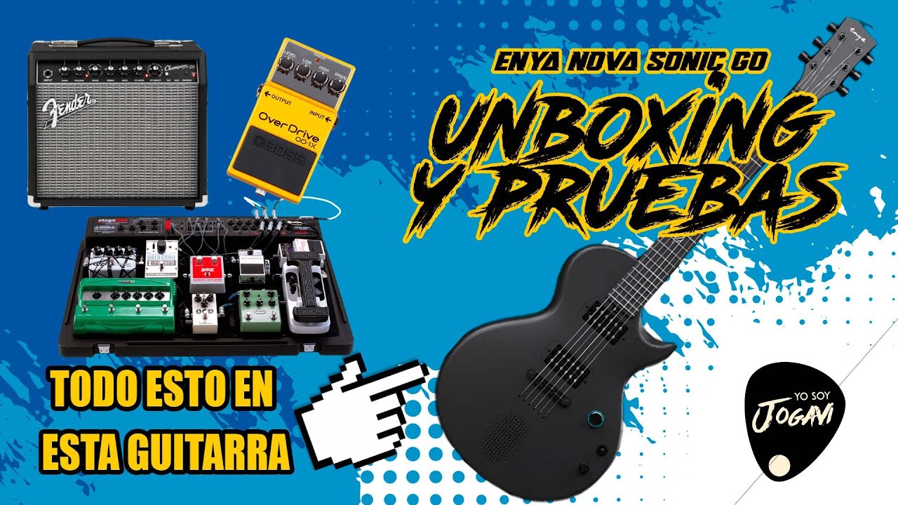 UNBOXING Y PRUEBAS GUITARRA ENYA NOVA SONIC GO / LA GUITARRA DEL FUTURO 🎸
