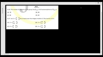 GROUP THEORY PYQ SOLUTIONS // 2015 // DELHI UNIVERSITY BY ANJALI MAM
