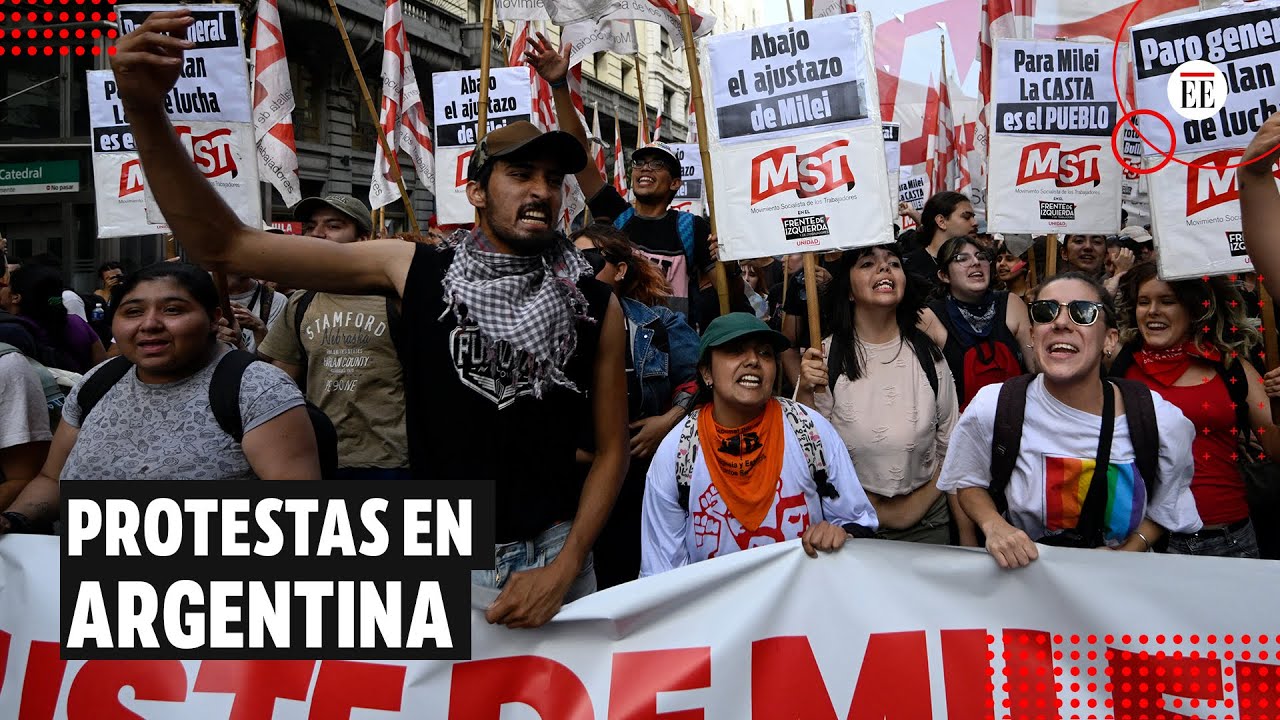 Protestas contra Milei: miles de personas salieron a las calles de ...