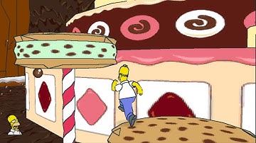 The Simpsons Game (PSP) Land of Chocolate Speedrun (60fps)