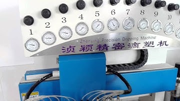 ZY-P08D 12 colors Automatic PVC dripping machine