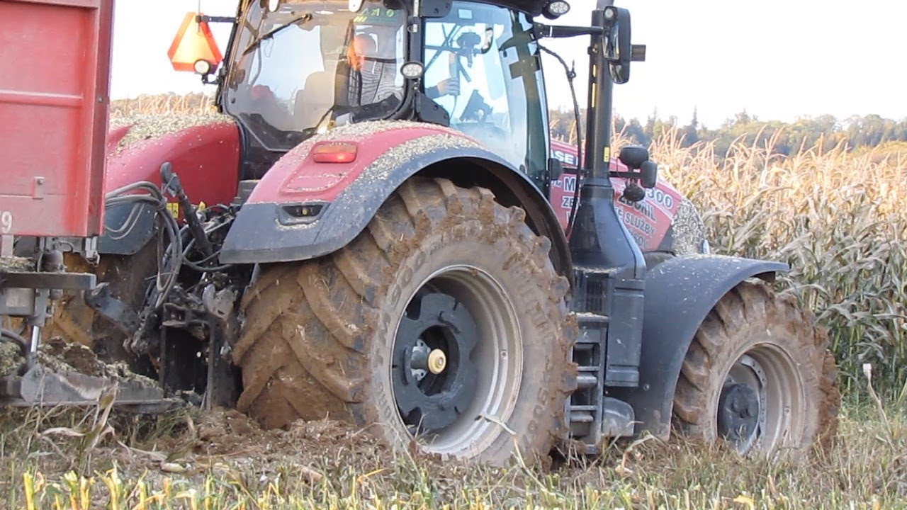 Iveco & Case IH Optum 300 stuck in mud / Morké siláže 2019 / New Holland FR920