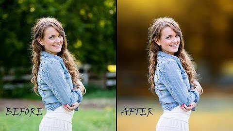 How to Blur Background and color Grading Easily in Photoshop cc 2018  tutorial