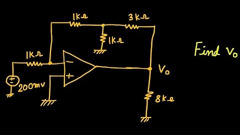 Problems on  OP-AMP- Tutorial 2