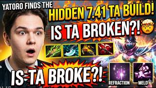 🔥 🔥 YATORO FINDS THE HIDDEN 7.41 TA BUILD! Is Templar Assassin BROKEN?! 🤯 🔥