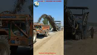 Amazing Machines👍Asphalt Milling Machine Operatings, T.S.T Top Surface Milling Smoothly✨️😍#shorts