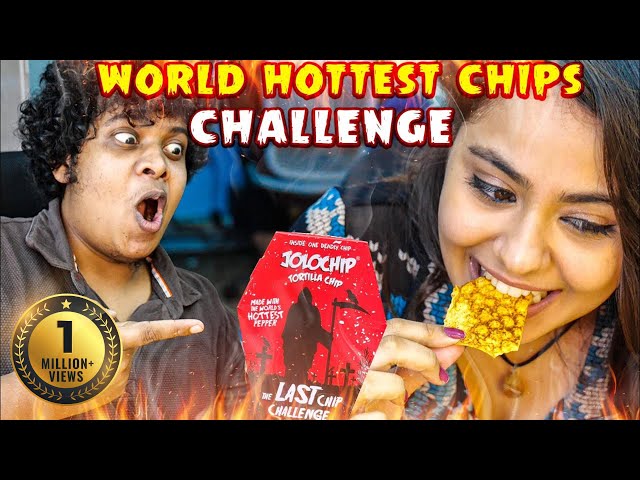 Jolo Chip Challenge - EXTREME SPICY!! With Monica | Irfan's View class=