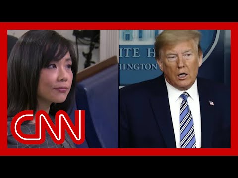 Trump berates female reporter as he continues attacks on media