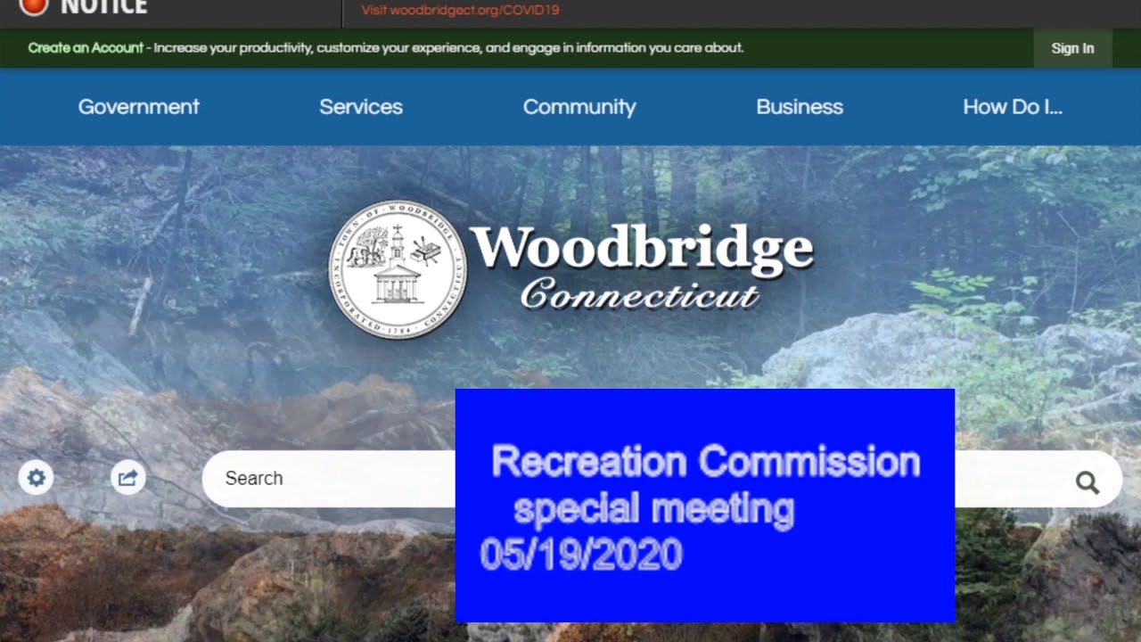 Recreation Commission 05/19/20 YouTube