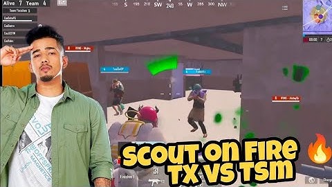 Scout on Fire 🔥 TX Vs TSM 🥵 | Mavi Rotation in Thug Invitational Tournament