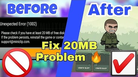 How To Fix 20MB Error In Mods | Fix Any Error In Apps | Mini Militia 20MB Error Fix | NeerajOP