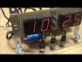 Vintage Monsanto MAN6 LED Displays in a homemade MM5314N Digital Clock