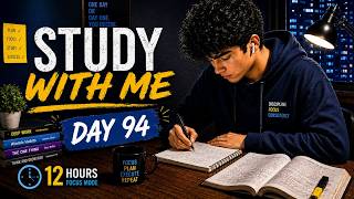 🔴 LIVE Study With Me | day 94 | Pomodoro 50/10 | Lofi Music + Rain Sounds | PRAKASH BHAIYAA