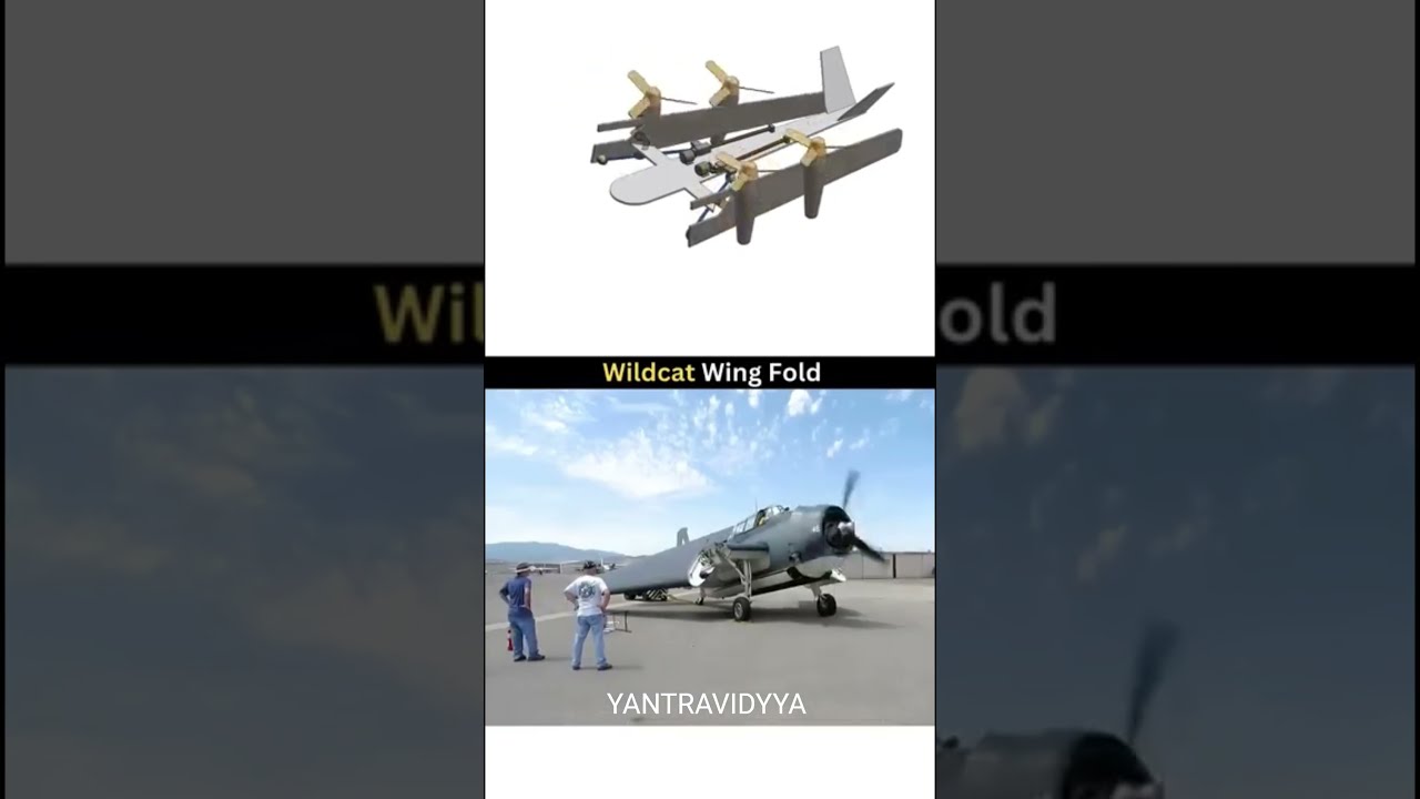 Wildcat Wing Fold Mechanical 3D Cad Design Animation Aircrafted