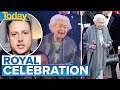 Queen appears at Platinum Jubilee event amid ‘mobility issues’ | Today Show Australia