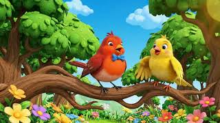 🐦 Flap Flap Fly Away! | Colorful Bird Song for Kids 🦜✨🌈 @cartoonrhyme_1 funny rhymes for kids