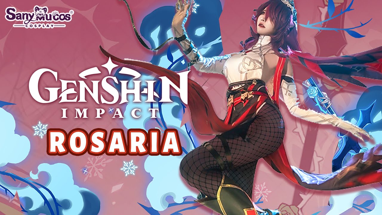 【SanyMuCos】Genshin Impact Rosaria Cosplay Costume Plus Size Detail Show