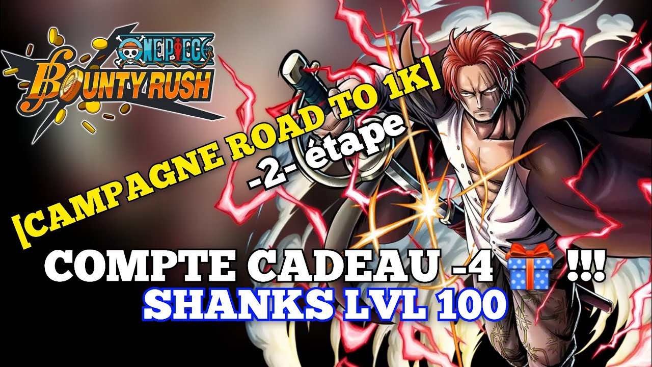 Compte One Piece Bounty Rush (OPBR) Niveau 100 Avec Kuzan + Garp - Vente Via PayPal